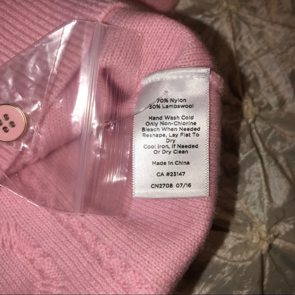 Talbots Baby Pink Embossed Patterned Sweater - image 5